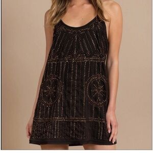 Free people size s beaded slip dress